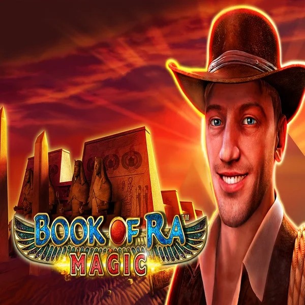 Book of Ra Magic slot logo by Greentube at Slotsdj Casino