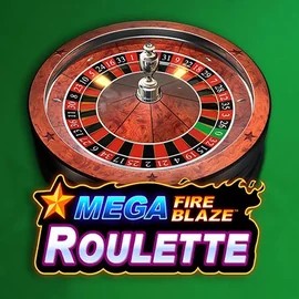 Mega Fire Blaze Roulette online game logo by Playtech on slotsdjs.com.pl