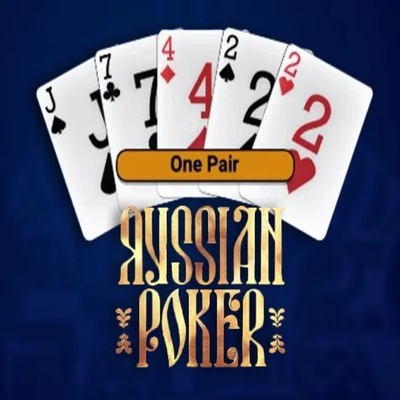Russian Poker slot logo by OneTouch Games at Slotsdj Casino